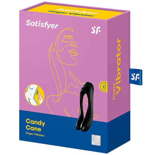 Satisfyer Vibrateur Doigts Candy Cane Noir (vue 2)
