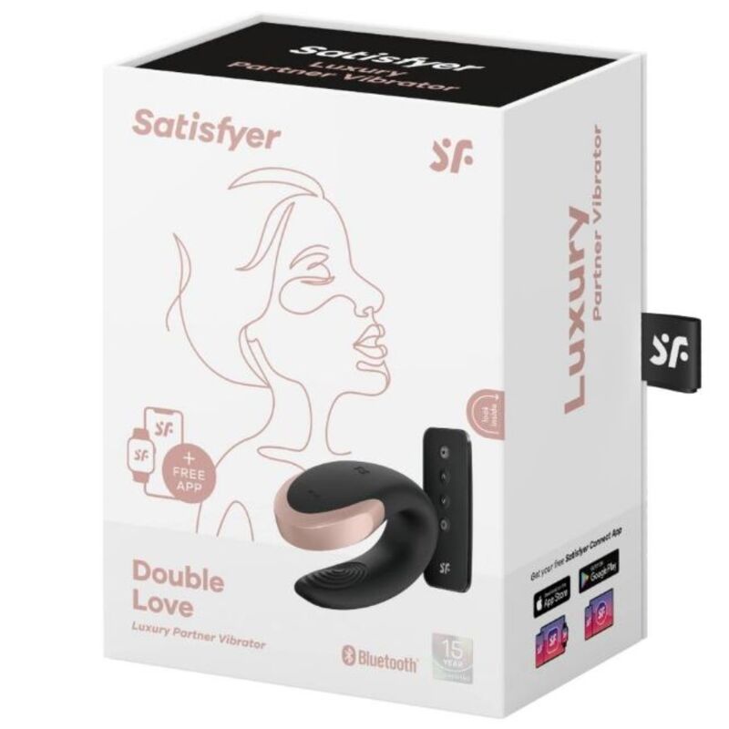 Satisfyer Vibrateur Double Love Luxury Partner Noir (vue 5)