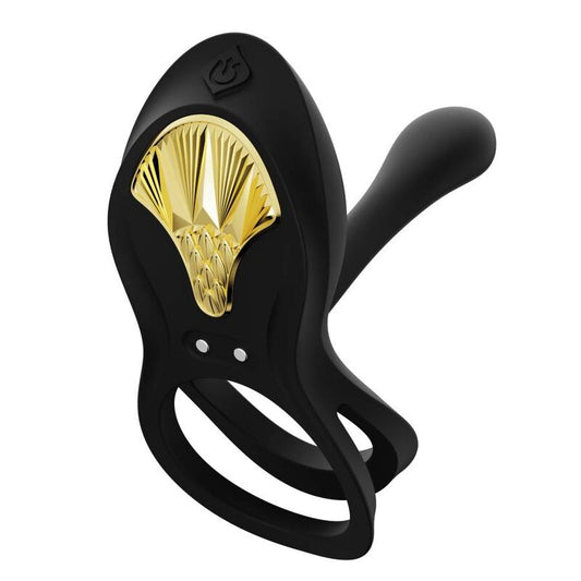 Zalo Bague Vibrante Couples Bayek Noir (vue 2)