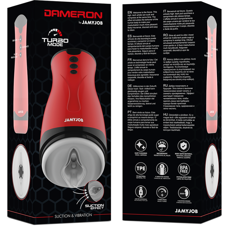 Jamyjob Masturbateur à Aspiration et Vibration Dameron (vue 7)