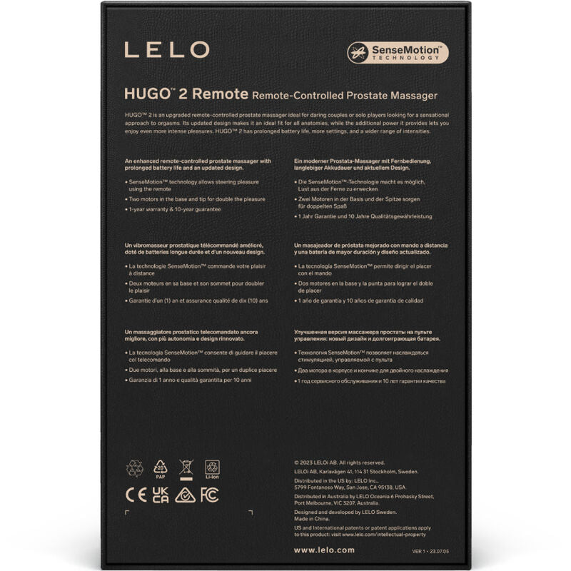 Lelo Masseur de Prostate Télécommande Hugo 2 Vert Vert (vue 4)