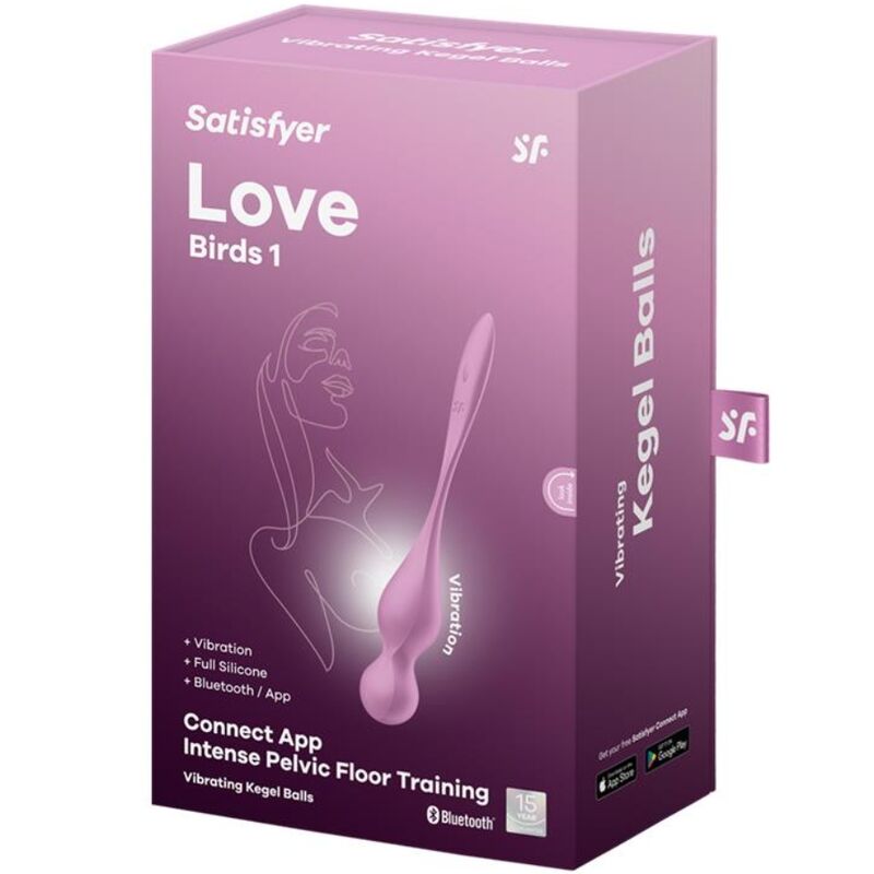 Satisfyer Balles Vibrantes de Kegel Love Birds Rose (vue 6)