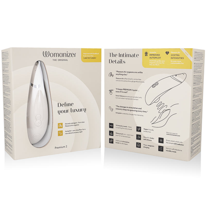 Womanizer Stimulateur Clitoral Premium 2 Gris Chaud (vue 7)
