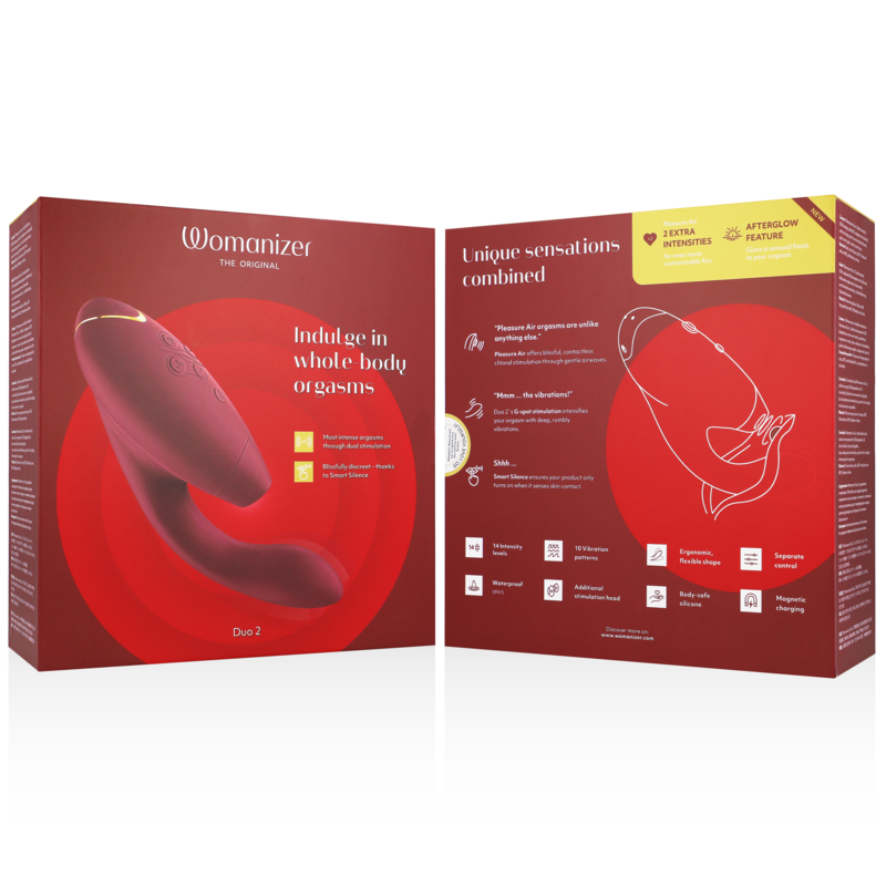 Womanizer Duo 2 Stimulateur Bordeaux (vue 7)