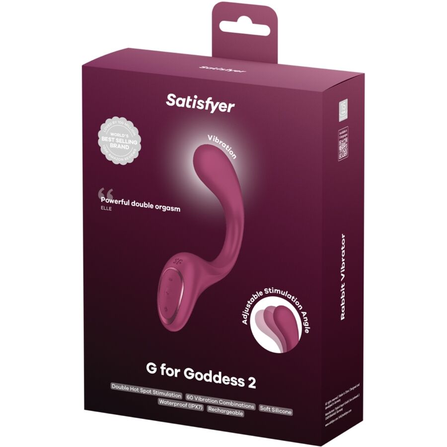 Satisfyer G for Goddess 2 Bouteille Vibrateur Lapin Bordeaux (vue 6)