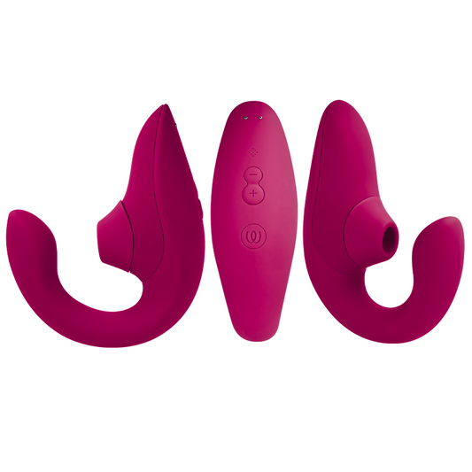 Womanizer Vibrateur Stimulateur Blend Rabbit Rose Vibrant (vue 2)