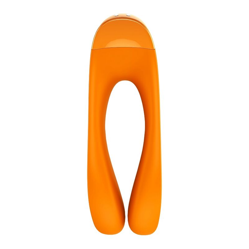 Satisfyer Vibrateur Doigts Candy Cane Orange (vue 3)