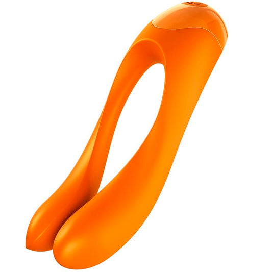Satisfyer Vibrateur Doigts Candy Cane Orange