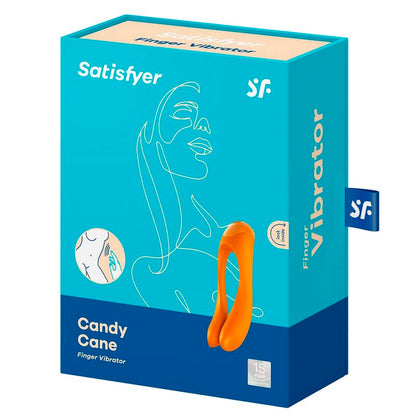 Satisfyer Vibrateur Doigts Candy Cane Orange (vue 2)