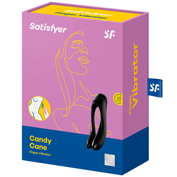 Satisfyer Vibrateur Doigts Candy Cane Noir (vue 2)