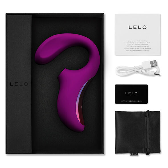 Lelo Enigma Double Aspiration Stimulation Masseur Rose Profonde (vue 3)