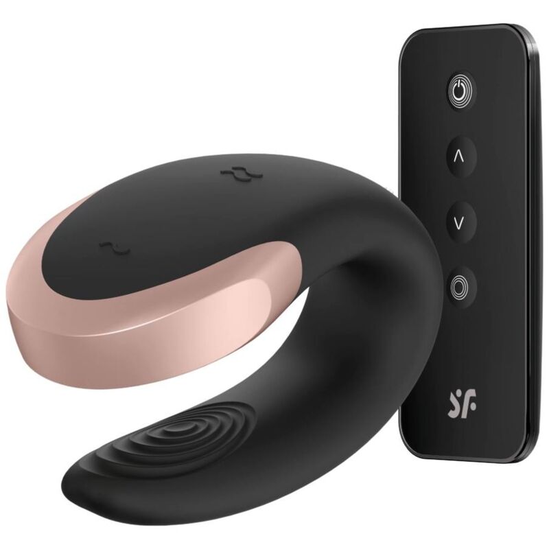 Satisfyer Vibrateur Double Love Luxury Partner Noir