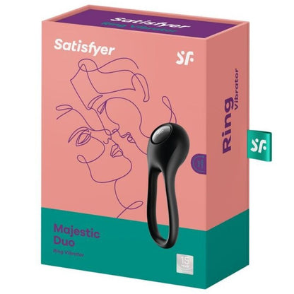 Satisfyer Vibrateur Anneau Majestic Duo Noir (vue 4)