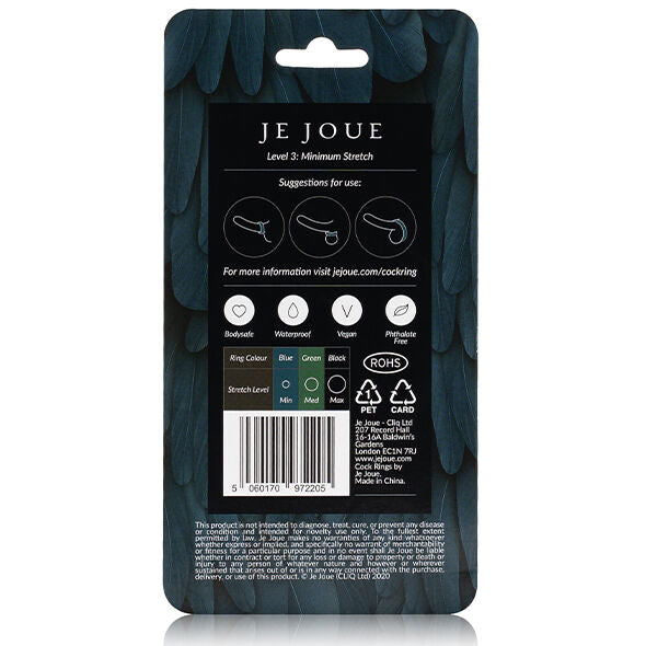 Je Joue Bague Silicone Bleue Strangulation Minimum (vue 5)