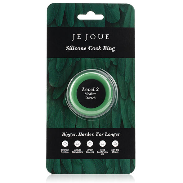 Je Joue Bague Silicone Verte Choke Moyen (vue 4)