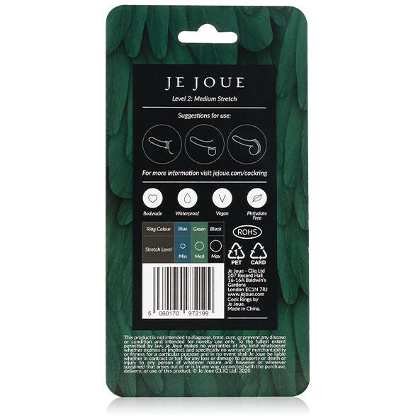 Je Joue Bague Silicone Verte Choke Moyen (vue 6)