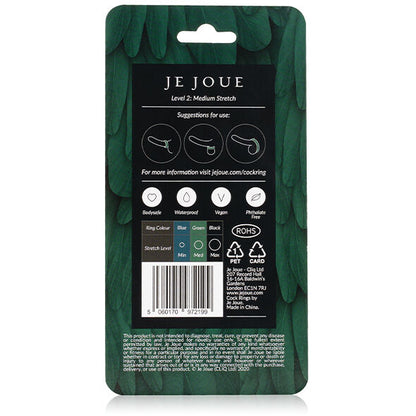 Je Joue Bague Silicone Verte Choke Moyen (vue 6)