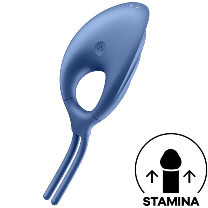 Satisfyer Vibrateur Anneau Swordsman Bleu