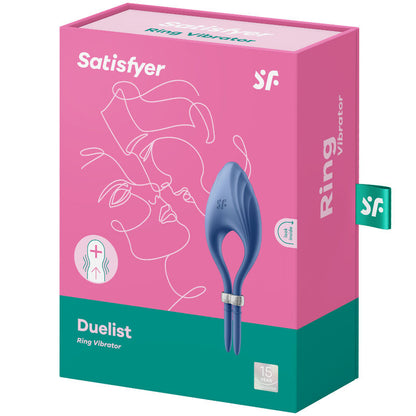 Satisfyer Vibrateur Anneau Duelist Bleu (vue 4)