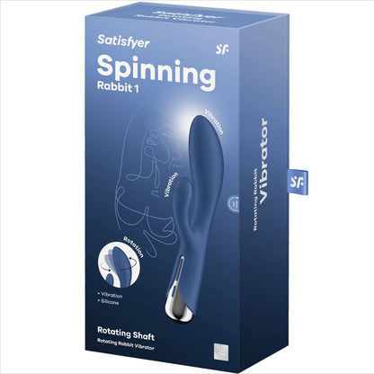 Satisfyer Spinning Rabbit 1 Clitoris et Stimulation du Point G Bleu (vue 7)