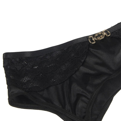Subblime Lot 3 Pièces Soutien-gorge + String + Jarretière Dentelle Noir L/xl (vue 8)