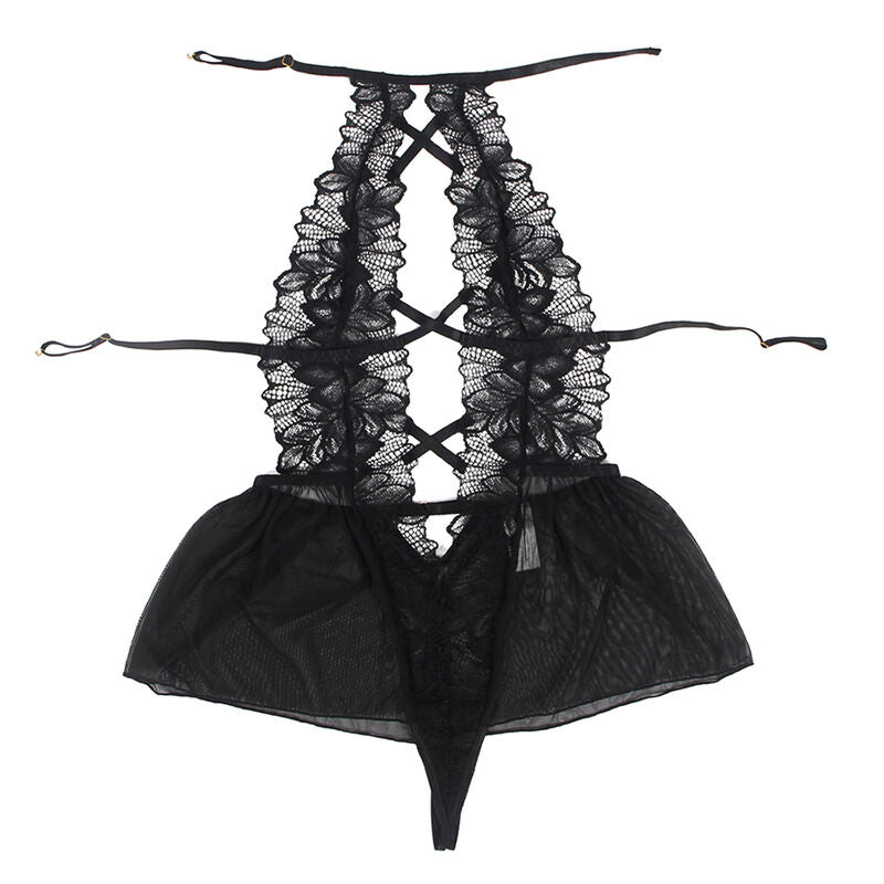Subblime Teddy Halter Neck Dos Nu Dentelle Noir S/m (vue 6)