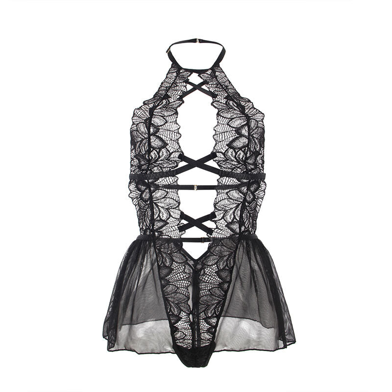 Subblime Teddy Halter Neck Dos Nu Dentelle Noir L/xl (vue 5)