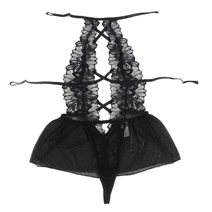 Subblime Teddy Halter Neck Dos Nu Dentelle Noir L/xl (vue 6)