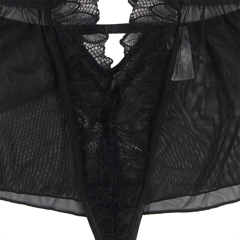 Subblime Teddy Halter Neck Dos Nu Dentelle Noir L/xl (vue 9)