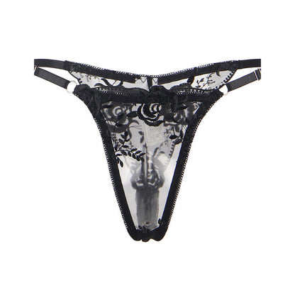 Subblime Ensemble 3 Pièces Soutien-gorge + String + Jarretière Imprimé Floral Noir S/m (vue 8)