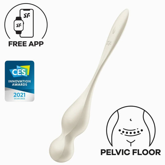 Satisfyer Balles Vibrantes de Kegel Love Birds Blanches