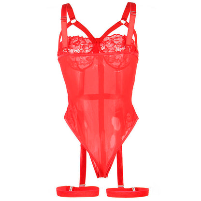 Subblime Teddy avec Jarretière Détail Poitrine Rouge S/m (vue 4)