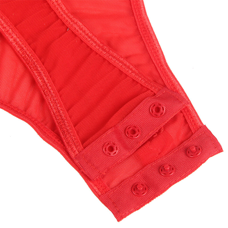 Subblime Teddy avec Jarretière Détail Poitrine Rouge S/m (vue 9)