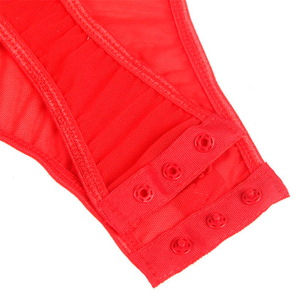 Subblime Teddy avec Jarretière Détail Poitrine Rouge S/m (vue 9)