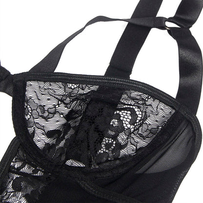 Subblime Teddy avec Jarretière avec Détail Dentelle et Bandes Noir L/xl (vue 7)