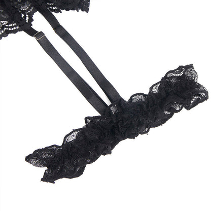 Subblime Teddy avec Jarretière avec Détail Dentelle et Bandes Noir L/xl (vue 6)