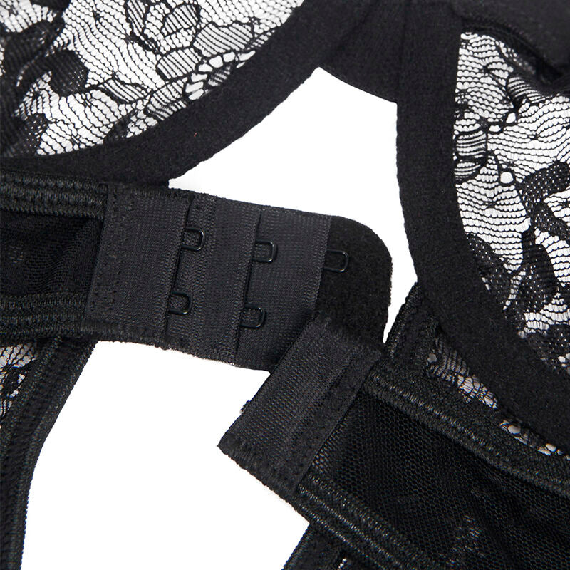 Subblime Teddy avec Jarretière avec Détail Dentelle et Bandes Noir L/xl (vue 12)