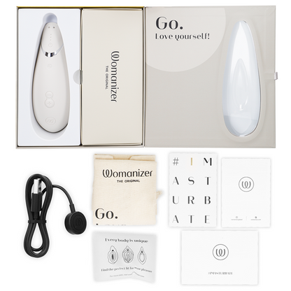 Womanizer Stimulateur Clitoral Premium 2 Gris Chaud (vue 6)