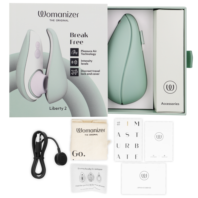 Womanizer Liberty 2 Stimulateur de Clitoris et Aspiration Vert Clair (vue 6)