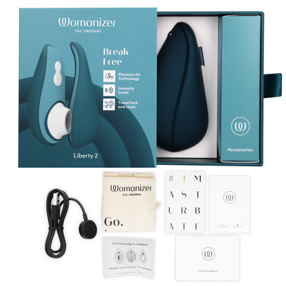 Womanizer Liberty 2 Stimulateur de Clitoris et Aspiration Bleu (vue 6)