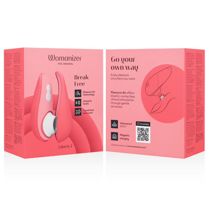 Womanizer Liberty 2 Stimulateur de Clitoris et Aspiration Rose (vue 7)