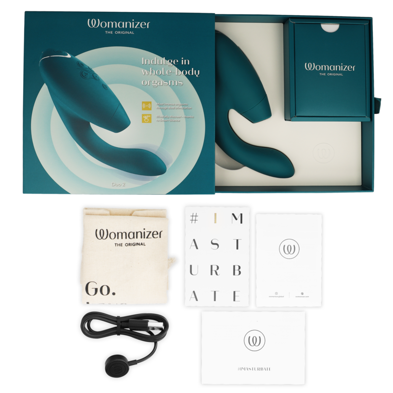 Womanizer Duo 2 Stimulator Bleu Pétrole (vue 6)