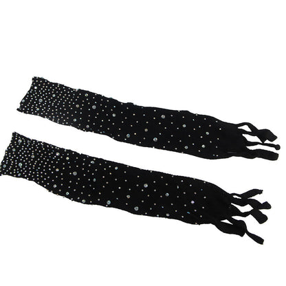 Subblime Bodystocking Resille avec Gants et Diamants Noir Taille Unique (vue 5)