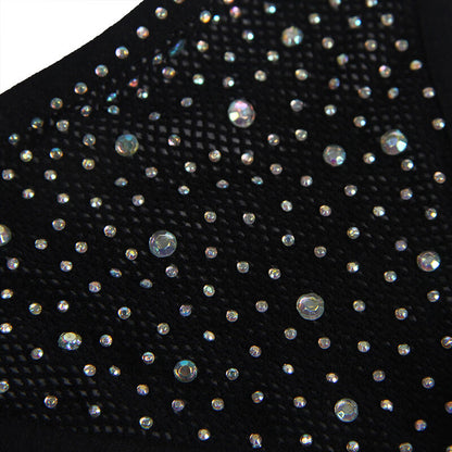 Subblime Bodystocking Resille avec Gants et Diamants Noir Taille Unique (vue 9)