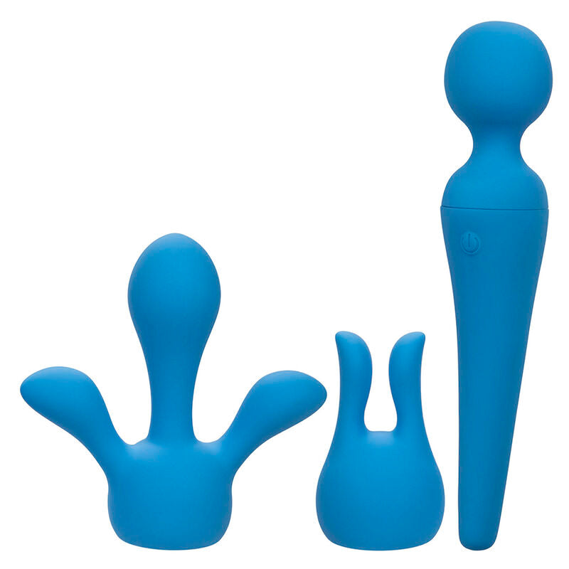 CalExotics Couture Kit Vibrateur Wand 10 Vibrations Bleu (vue 2)