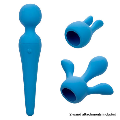 CalExotics Couture Kit Vibrateur Wand 10 Vibrations Bleu (vue 6)