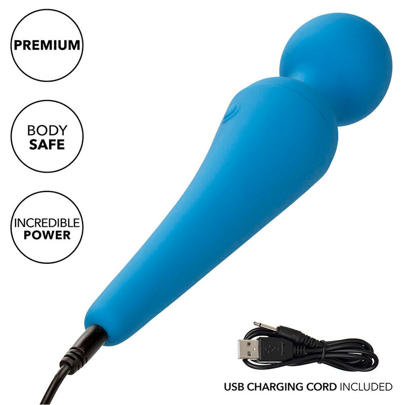 CalExotics Couture Kit Vibrateur Wand 10 Vibrations Bleu (vue 10)