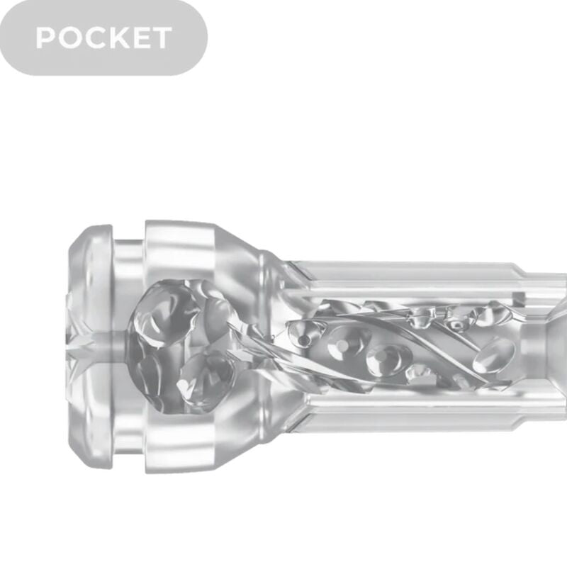 Feel Pocket Stroker Cristal par Kiiroo Transparent (vue 4)