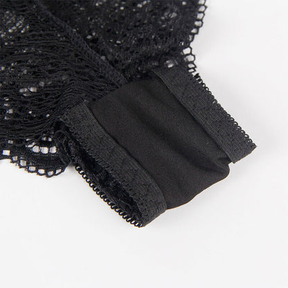 Subblime Chemisier de Nuit en Soie et Dentelle + Culotte Noire S/m (vue 10)