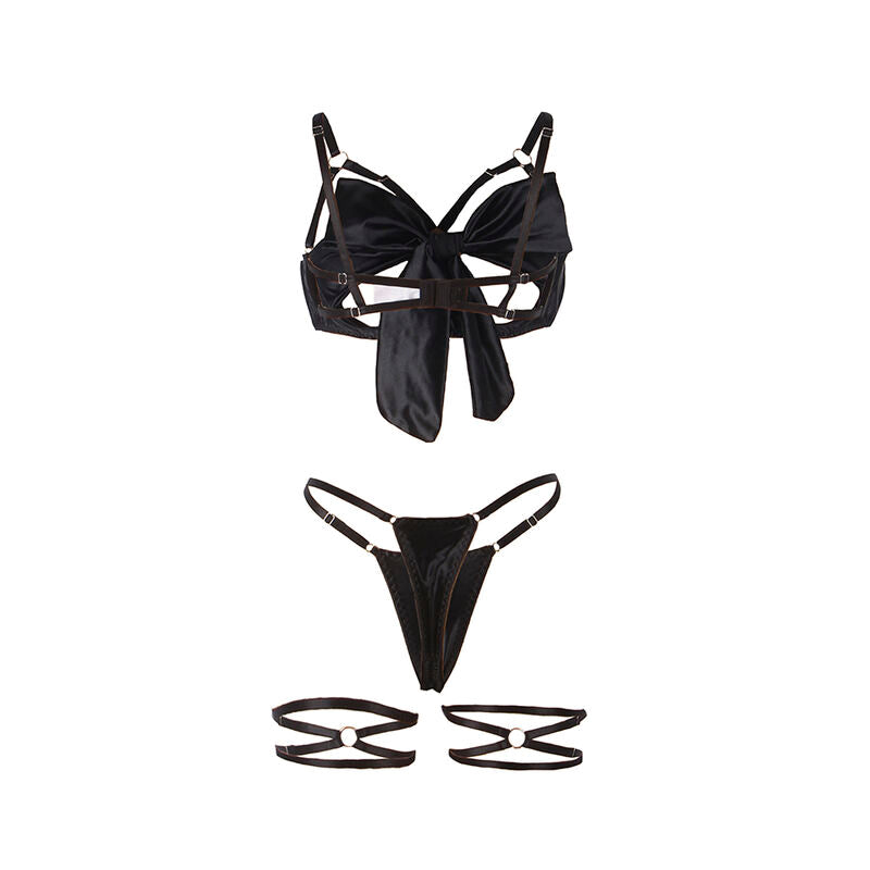 Subblime Ensemble Soutien-gorge avec Nœud Noir Réglable S/m (vue 8)